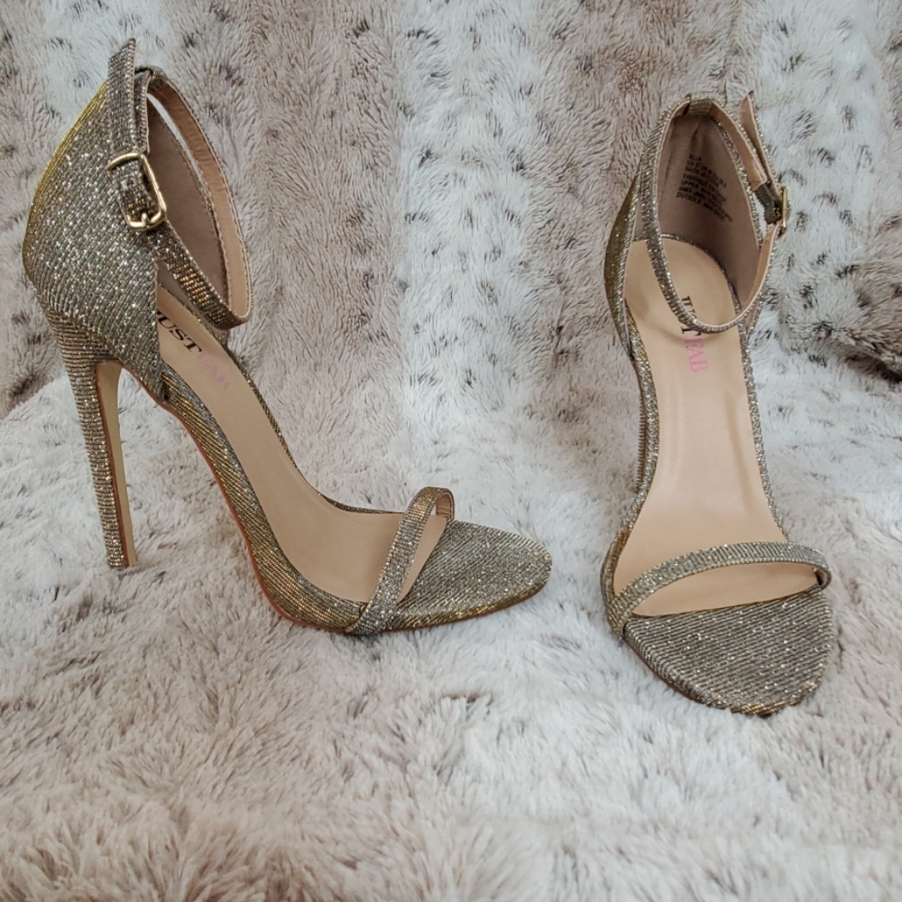 Gold and Silver JustFab Stilettos